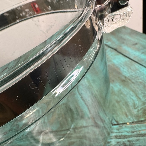 Pyrex Corning Flameware Glass Stovetop Percolator 9 Cup Coffee Pot Vintage - Picture 4 of 11